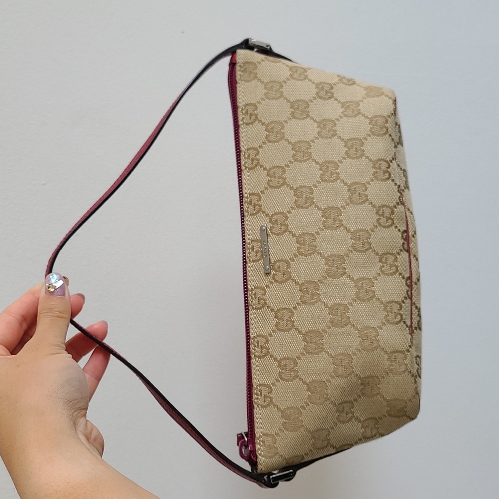 Authentic Gucci mini mono pochette (berry/wine)